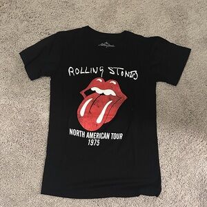 The Rolling Stones Black Cotton Tee